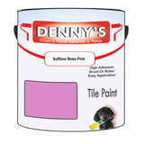 Denny's Tile Paint For Commercial Areas Colour- Softline Rose Pink - High-Traffic Durable Easy-Clean