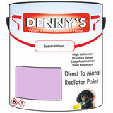Denny's High Temp Paint For Pipes Colour- Spectral Violet - Heatproof Corrosionguard Durable