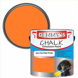 Denny's Chalk Paint For Walls Colour- Spice Clay Ginger Orange - Matte Wipe-Clean Coverage