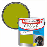 Denny's Chalk Paint For Walls Colour- Spring Basil Green - Matte Wipe-Clean Coverage