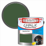 Denny's Chalk Paint For Furniture Colour- Spring Dew Green - Matte Scuffproof Refresh