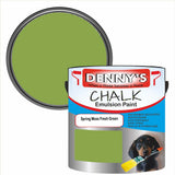 Denny's Chalk Paint For Cabinets Colour- Spring Moss Fresh Green - Matte Scuffproof Easy-Clean