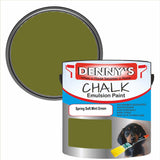 Denny's Chalk Paint For Walls Colour- Spring Soft Mint Green - Matte Wipe-Clean Coverage