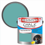 Denny's Chalk Paint For Cabinets Colour- Spring Thyme Moss Green - Matte Scuffproof Easy-Clean