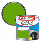 Denny's Chalk Paint For Walls Colour- Spring Wreath Forest Green - Matte Wipe-Clean Coverage
