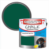 Denny's Chalk Paint For Walls Colour- Spring Wreath Sage Green - Matte Wipe-Clean Coverage