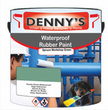 Denny's Waterpoof Paint For Ponds Colour- Spruce Workshop Green - Waterproof Fish-Safe Leakstop