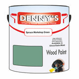 Denny's Wood Paint For Decking Colour- Spruce Workshop Green - Anti-Slip Weatherproof Durable