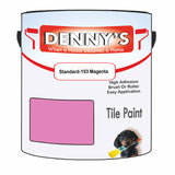 Denny's Tile Paint For Bathroom Tile Colour- Standard-193 Magenta - Moistureproof Easy-Clean Makeover