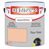 Denny's Floor Paint For Sheds Colour- Standard-295 Peach - Durable Anti-Slip Weatherproof