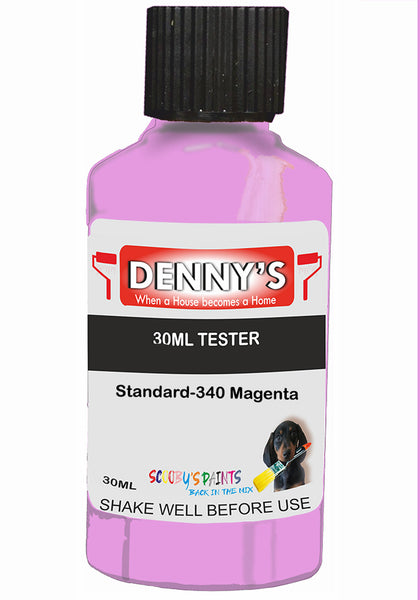 Denny's Chalk Paint For Furniture Colour- Fuchsia Radiant Magenta - Matte Scuffproof Refresh