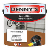 Denny's Floor Paint For Grip Coating Colour- Standard-380 Buff - Anti-Slip Hardwearing Safe