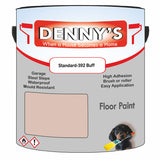 Denny's Floor Paint For Sheds Colour- Standard-392 Buff - Durable Anti-Slip Weatherproof