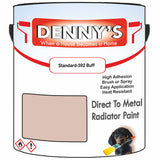 Denny's High Temp Paint For Grilles Colour- Standard-392 Buff - Heatproof Rustguard Durable