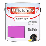 Denny's Tile Paint For Kitchen Tile Colour- Standard-435 Magenta - Wipe-Clean Grease-Resistant Refresh