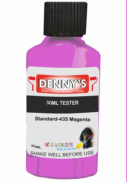Denny's Chalk Paint For Furniture Colour- Fuchsia Vivid Magenta - Matte Scuffproof Refresh