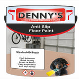 Denny's Floor Paint For Grip Coating Colour- Standard-464 Peach - Anti-Slip Hardwearing Safe