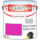 Denny's High Temp Paint For Boilers Colour- Standard-473 Magena - Heatproof Anti-Rust Longlife