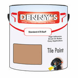 Denny's Tile Paint For Bathroom Tile Colour- Standard-478 Buff - Moistureproof Easy-Clean Makeover