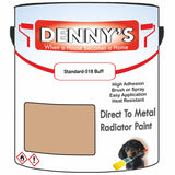 Denny's High Temp Paint For Grilles Colour- Standard-518 Buff - Heatproof Rustguard Durable