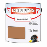 Denny's Tile Paint For Bathroom Tile Colour- Standard-624 Buff - Moistureproof Easy-Clean Makeover