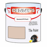 Denny's Tile Paint For Bathroom Tile Colour- Standard-678 Peach - Moistureproof Easy-Clean Makeover