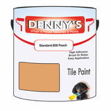 Denny's Tile Paint For Bathroom Tile Colour- Standard-808 Peach - Moistureproof Easy-Clean Makeover
