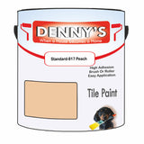Denny's Tile Paint For Kitchen Tile Colour- Standard-817 Peach - Wipe-Clean Grease-Resistant Refresh