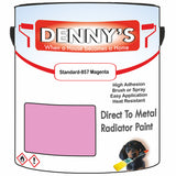 Denny's High Temp Paint For Grilles Colour- Standard-857 Magenta - Heatproof Rustguard Durable