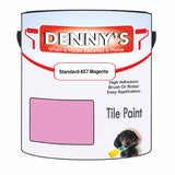 Denny's Tile Paint For Kitchen Tile Colour- Standard-857 Magenta - Wipe-Clean Grease-Resistant Refresh