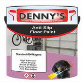 Denny's Floor Paint For Grip Coating Colour- Standard-866 Magena - Anti-Slip Hardwearing Safe