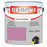 Denny's Floor Paint For Sheds Colour- Standard-866 Magena - Durable Anti-Slip Weatherproof