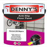 Denny's Floor Paint For Grip Coating Colour- Standard-962 Magena - Anti-Slip Hardwearing Safe