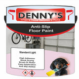 Denny's Floor Paint For Grip Coating Colour- Standard Light - Anti-Slip Hardwearing Safe