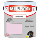 Denny's Floor Paint For Garages Colour- Standard Light - Oilproof Tyre-Tough Hardwearing