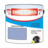Denny's Plastic Paint For Doors Colour- Steel Anchor Blue - Scuffproof Wipeable Durable