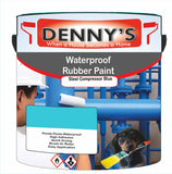 Denny's Waterpoof Paint For Water Tanks Colour- Steel Compressor Blue - Water-Seal Potable-Safe Anticorrosion