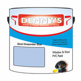 Denny's Plastic Paint For Windows Colour- Steel Deepwater Blue - Weatherproof Fade-Safe Upvc