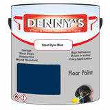 Denny's Floor Paint For Commercial Areas Colour- Steel Dyno Blue - High-Traffic Anti-Slip Hardwearing