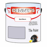 Denny's Tile Paint For Bathroom Tile Colour- Steel Mauve - Moistureproof Easy-Clean Makeover