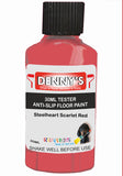 Denny's Floor Paint For Grip Coating Colour- Steelheart Scarlet Red - Anti-Slip Hardwearing Safe