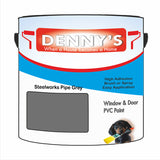 Denny's Plastic Paint For Acrylic Colour- Steelworks Pipe Grey - Adhesion Chip-Resistant Smooth
