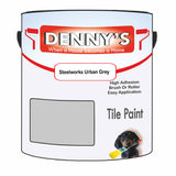 Denny's Tile Paint For Commercial Areas Colour- Steelworks Urban Grey - High-Traffic Durable Easy-Clean