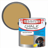 Denny's Chalk Paint For Walls Colour- Stone Earth Chalk Buff - Matte Wipe-Clean Coverage