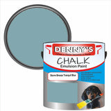 Denny's Chalk Paint For Walls Colour- Storm Breeze Tranquil Blue - Matte Wipe-Clean Coverage