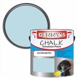 Denny's Chalk Paint For Walls Colour- Storm Moonlight Blue - Matte Wipe-Clean Coverage