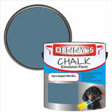 Denny's Chalk Paint For Furniture Colour- Storm Sapphire Mist Blue - Matte Scuffproof Refresh