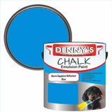 Denny's Chalk Paint For Walls Colour- Storm Sapphire Reflection Blue - Matte Wipe-Clean Coverage