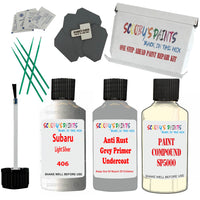 Subaru Light Silver Car Detailing Paint and polish finishing kit