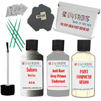 Subaru Metal Grey Car Detailing Paint and polish finishing kit